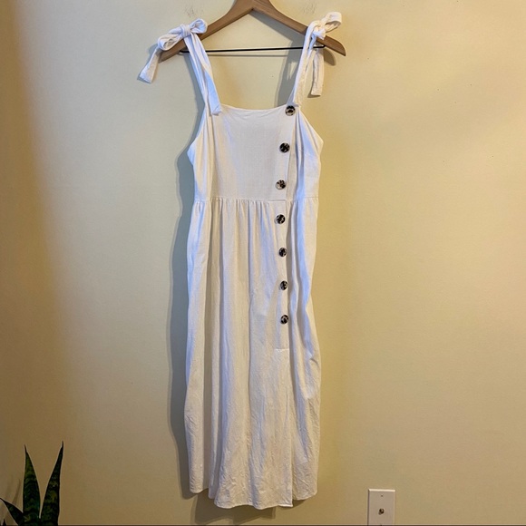 Primark | Button Up Tie Sleeve Dress - Picture 2 of 7